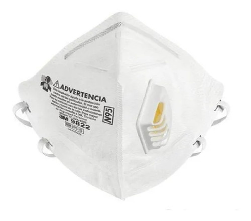 Imagen 3 de 7 de 5 Mascarilla Plegable 3m Codigo 9822 Con Filtro