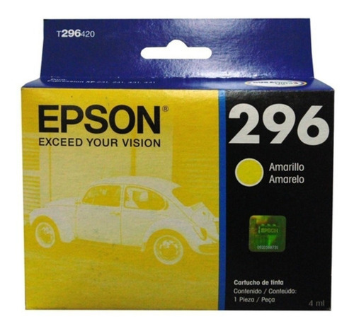 Cartucho De Tinta Original Epson T296420 Xp231 Xp241 Yellow