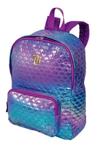 Mochila Média Sestini Capricho 21x05 Sereia Cor Roxo