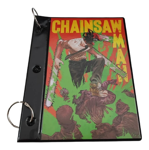 Carpeta Chainsaw Man 2 Tapas Escolar Universitaria