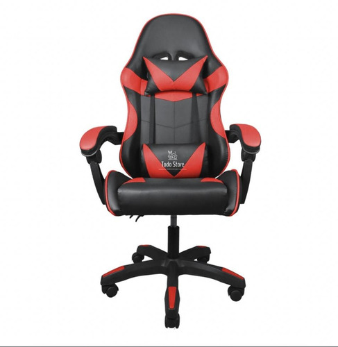 Silla Gamer Todostore Escritorio Oficina Ergonómica Reclinable Roja