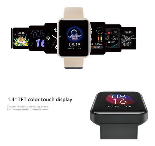 Imagem 9 de 12 de Xiaomi Mi Watch Lite 1.4" caixa black, pulseira black REDMIWT02