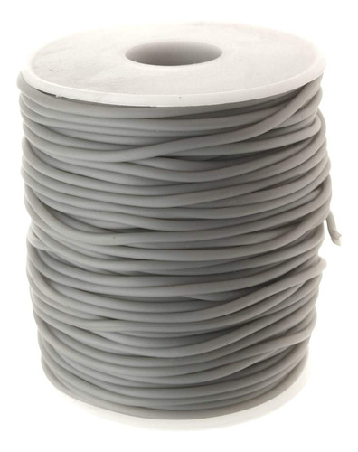 Cable Tubo Hueco Goma Color Gris 16.4 ft Longitud Continua