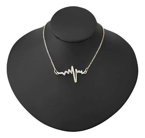 Hermoso Collar Electrocardiograma De Plata 950