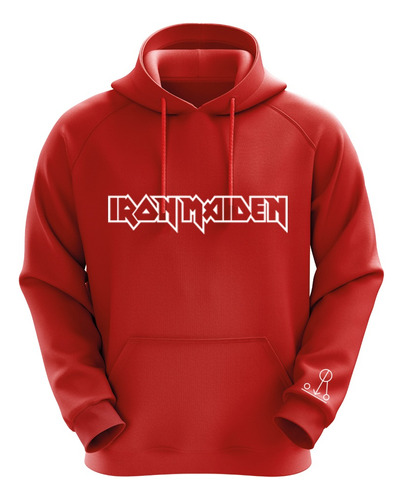 Polerón Rojo Iron Maiden Diseño 2