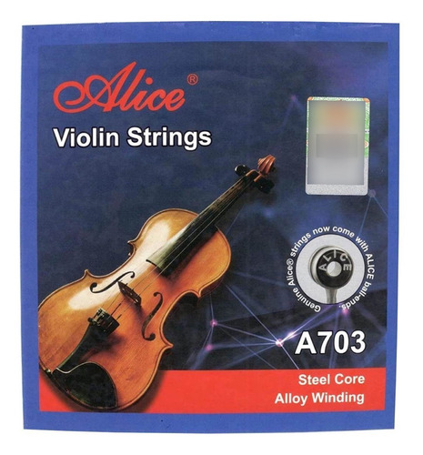 Encordado Para Violin De 1/2 Alice A703