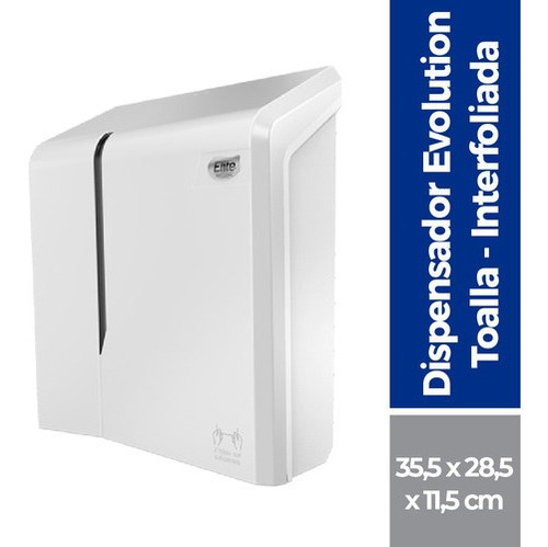 Dispensador Toalla Doblada  Blanco Elite Professional