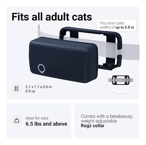 Gps Cat Tracker Tractive Mini A Prueba De Agua Con Monitor D