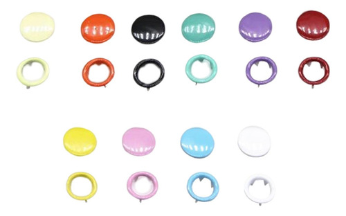 Botones De Broches De Metal Broches Huecos 100 Sin Alicates