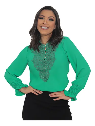 Colecao Outono Inverno Lindas Blusas Manga Longa Liquidacao