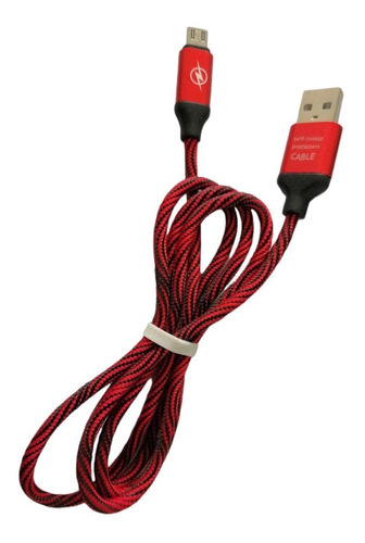 Cable Micro Usb V8 1 Mt Carga Rápida Reforzado