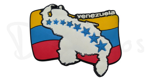 Souvenir Magnético Venezuela Bandera - Mapa