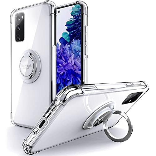 Funda Con Anillo Para Galaxy S20 Fe 5g - Transparente