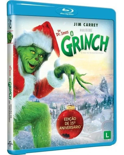 Blu-ray O Grinch - Jim Carrey - Dublado -  Edição Com Extras