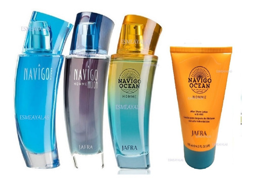 Jafra Navigo Homme+ Moon+ Ocean+ After Shave Envío Gratis