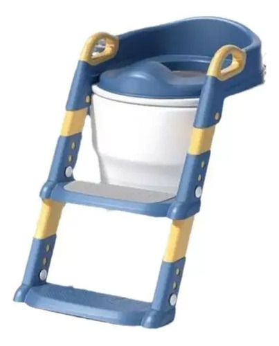 Pelela Silla Para Inodoro Reductor Manijas Con Escalones Azul Pelela