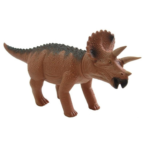 Brinquedo Triceratops Em Vinil - Som De Dinossauro 