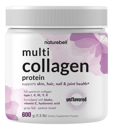 Colágeno De Múltiples Tipos Naturebell 600 Gr