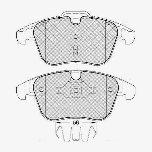 Pastilla De Freno Ford --s Max 1.8-2.0-2.3 Tdci 06/ Delanter
