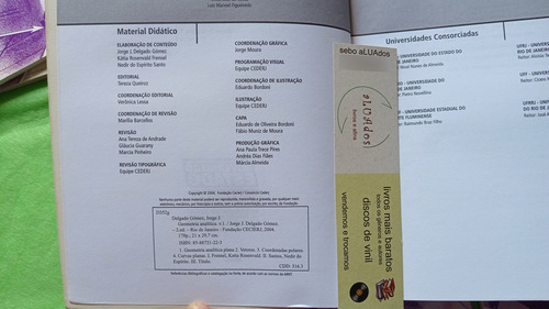 8 Apostilas Exatas Consórcio Cederj (Usado)