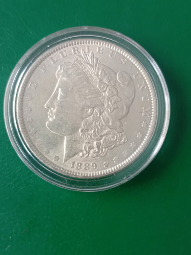 Eeuu 1889 1 Dolar Morgan Plata,en Capsula (Usado)