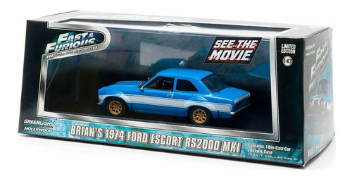 Ford Escort Rs 2000 Mk1 Brian 1974 1/43 Greenlight