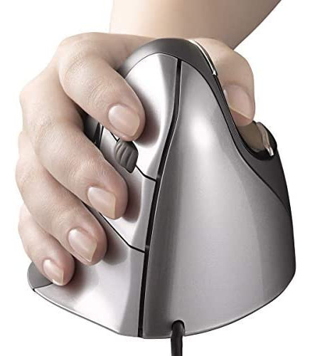 Mouse Ergonomico Vertical Con Cable Usb Gris | Evoluent V...