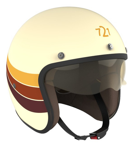 Casco para moto abierto Hawk 721 vanilla talle XL 