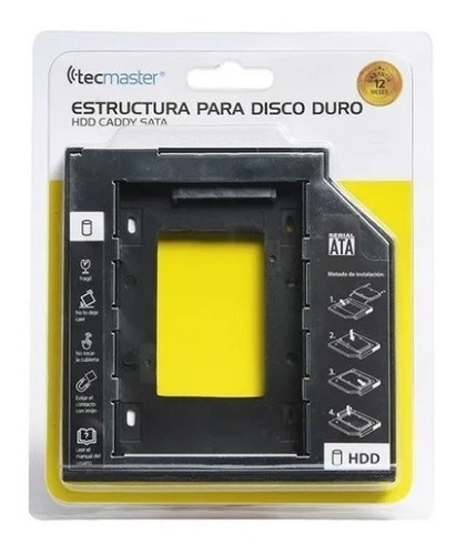 Adaptador Para  Disco Duro 9.5mm Sata Ssd Hdd Tecmaster