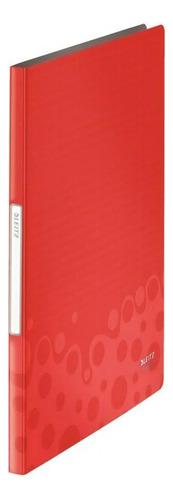 Carpeta de catálogo Esselte Leitz Bebop, 20 bolsas, roja 63502