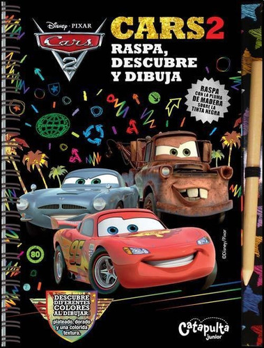 Cars 2 Raspa, Descubre Y Dibuja