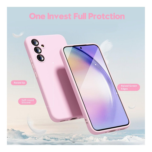 Case Funda Soft Premium Rosa Para Samsung S23 Fe + 2 Micas