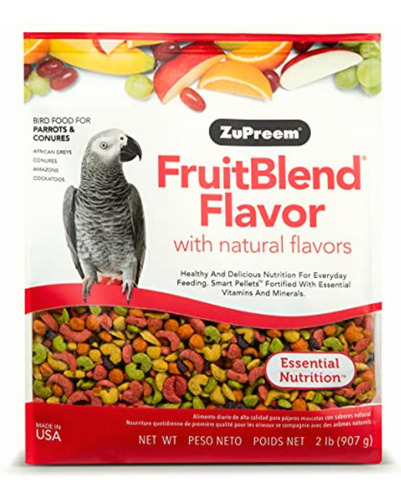 Zupreem Zp83020 Fruitblend Medium/large Parrot/conure Caged