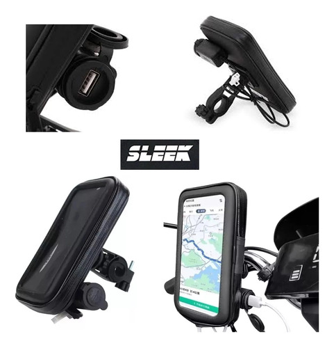 Soporte Holder Base Manubrio Forro Celular Moto Bicicleta
