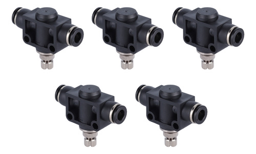Conector Neumático, 5 Piezas, Válvula De Mariposa, Pvc Durad