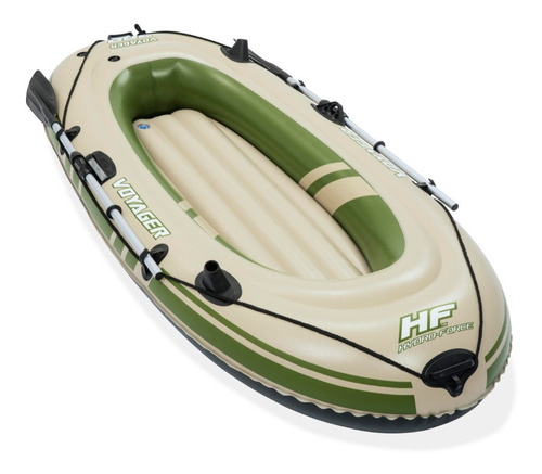 Imagen 1 de 10 de Bote Gomón Inflable Voyager 300 Bestway 2 Personas + 2 Remos