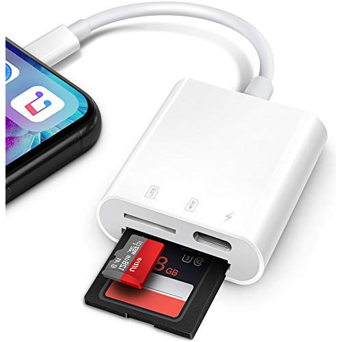 Sd Card Reader For iPhone iPad, Akholz 2 In 1 Sd Card Reader