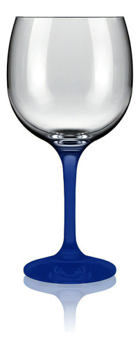 Taça Gran Vinho Haste Colorida Neon 615ml - Allmix Cor Azul