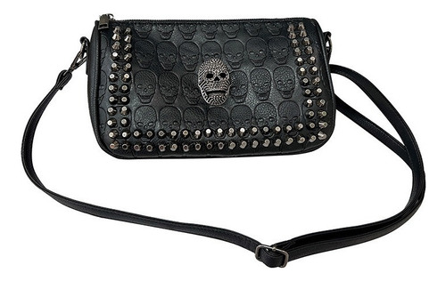 Bolso De Hombro Con Asa De Calavera Punk Cool Para Mujer