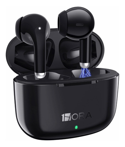 Audífonos Tws 203 Negro Diseño Ergonomic Cable Tipo C 1m 17h