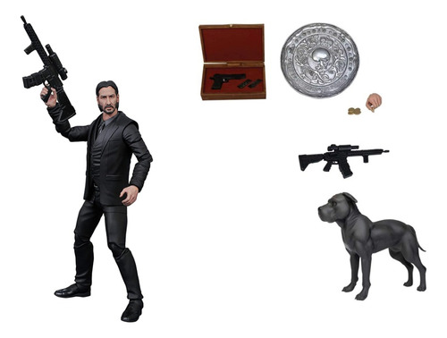 Figura John Wick Muñeco Juguete Colección Black Suit Select