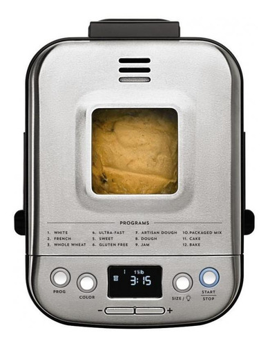 Máquina De Pan Cuisinart Cbk-110p1es Gris