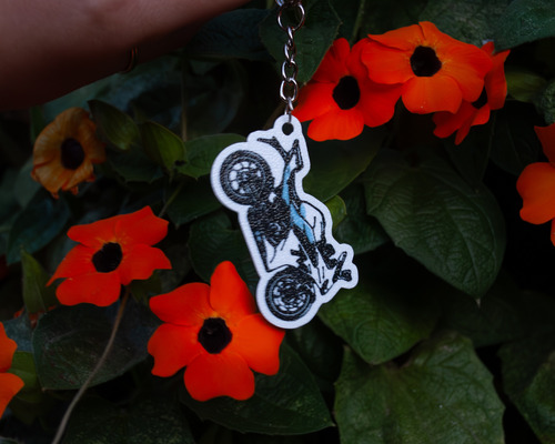 Llavero Moto Personalizado Ideal Regalo Todas Las Marcas Dorado