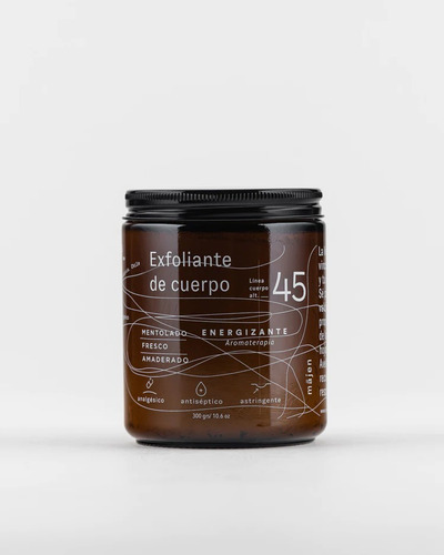Exfoliante Majen Energizante - Romero Tipo de envase Envase de vidrio ambar