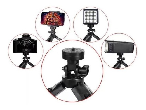 Imagem 6 de 6 de Tripe Profissional Flexível Inclui Cabeça TriPod 22 Cm 12 Cm