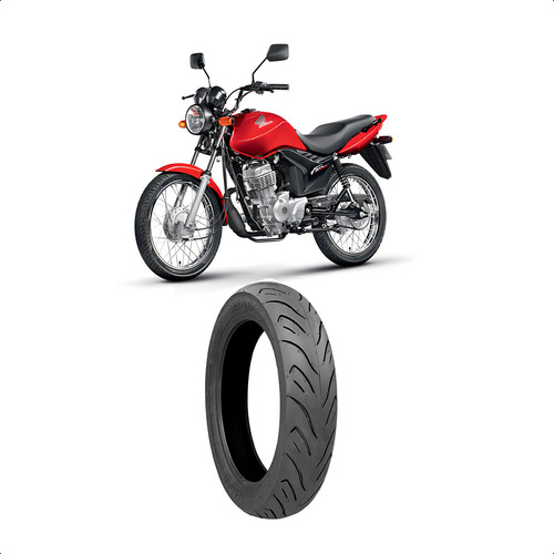 Pneu Traseiro Ybr Factor Fazer150 100/80-18 Sport R S/camara
