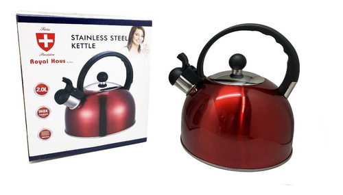 Tetera Silbadora Acero Inoxidable 2 Lt Cocina Royal Haus