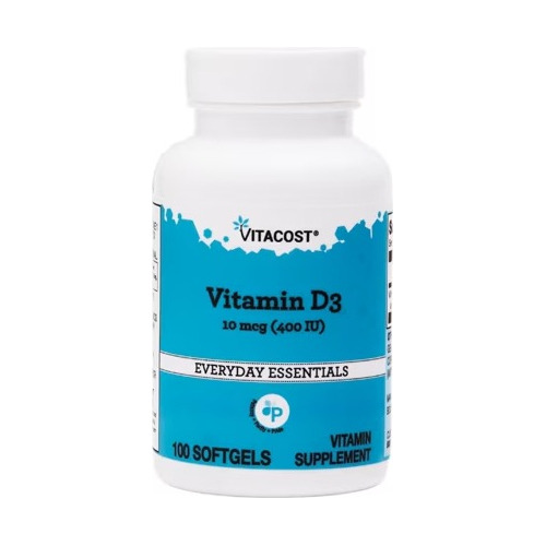 Vitamina D3 10mcg 400iu 100 Capsulas Blandas