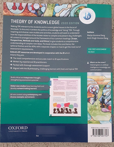 Livro Didático - Theory Of Knowledge Course Book - Ib Program (Usado)