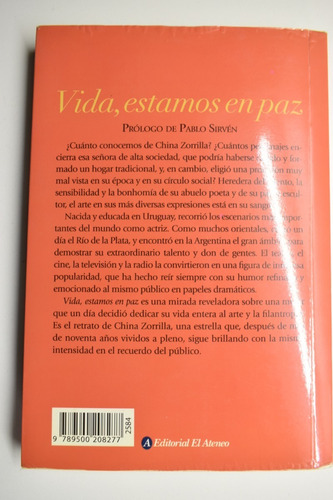 Vida, Estamos En Paz: Las Historias Que China Zorrilla Nc173 (Usado)